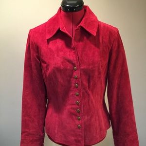 Coldwater Creek Red - suede jacket